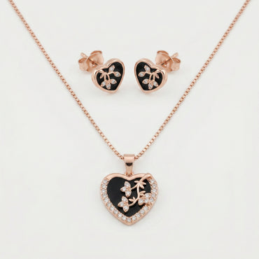 chain pendent with earrings