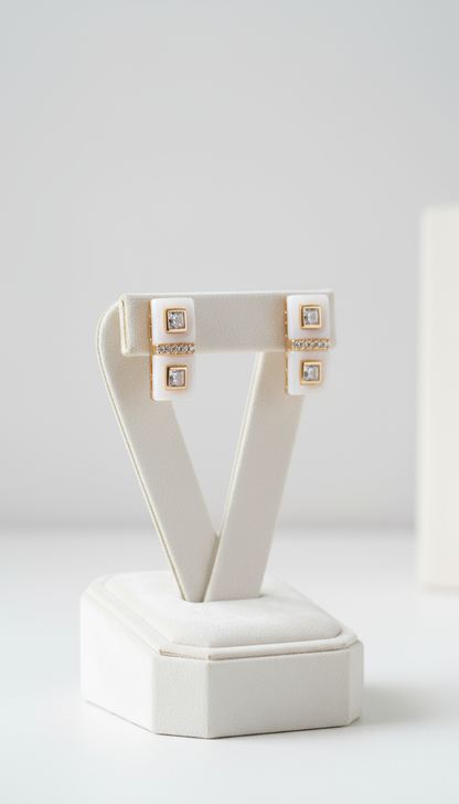 WHITE DOUBLE  SQUARE