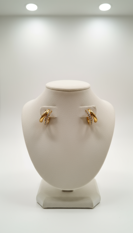 STACKED GOLD HOOPS