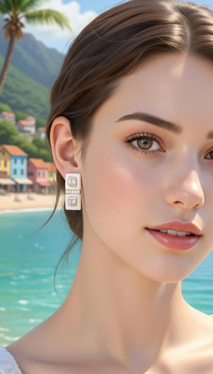 WHITE DOUBLE  SQUARE