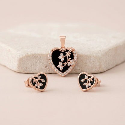 chain pendent with earrings 