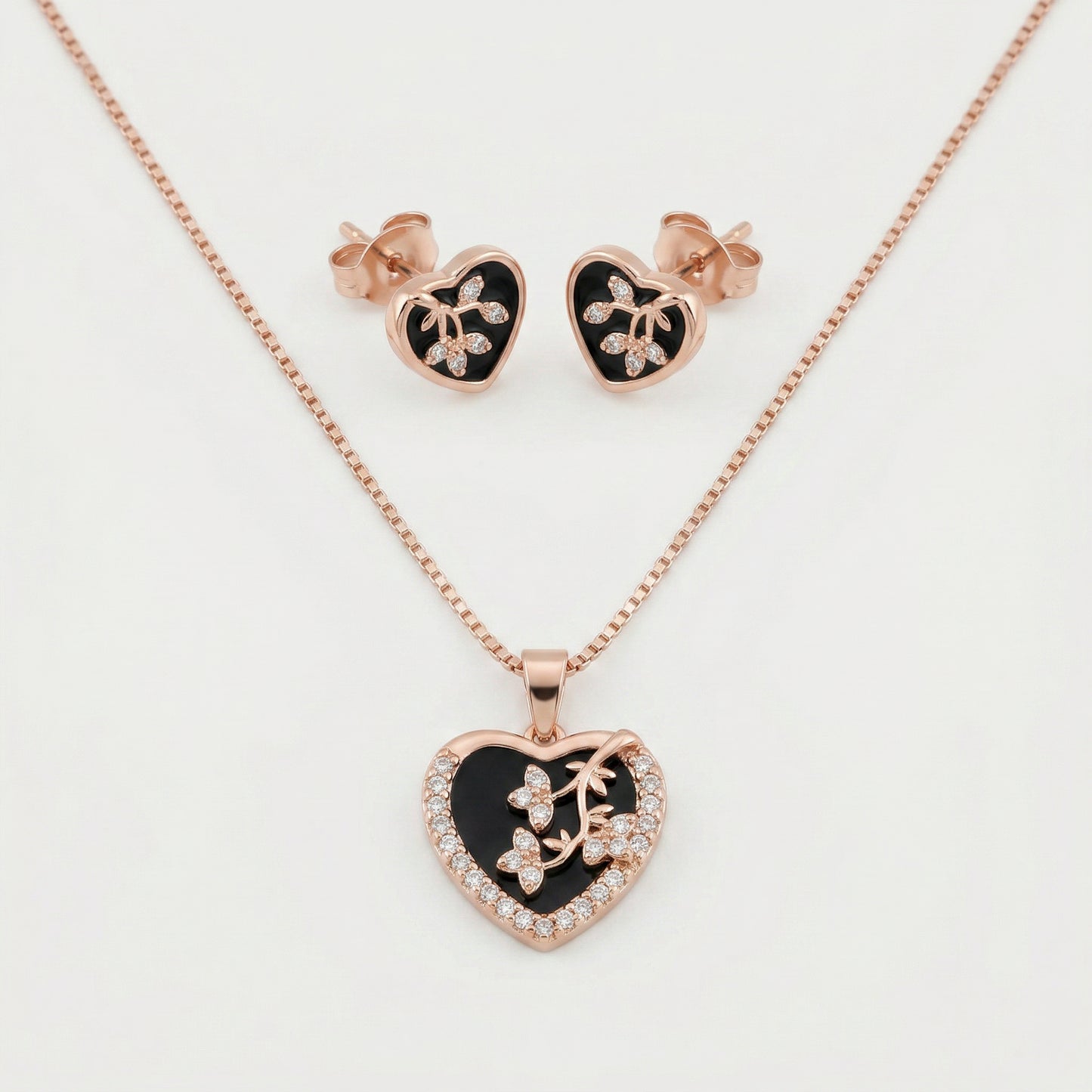 chain pendent with earrings 