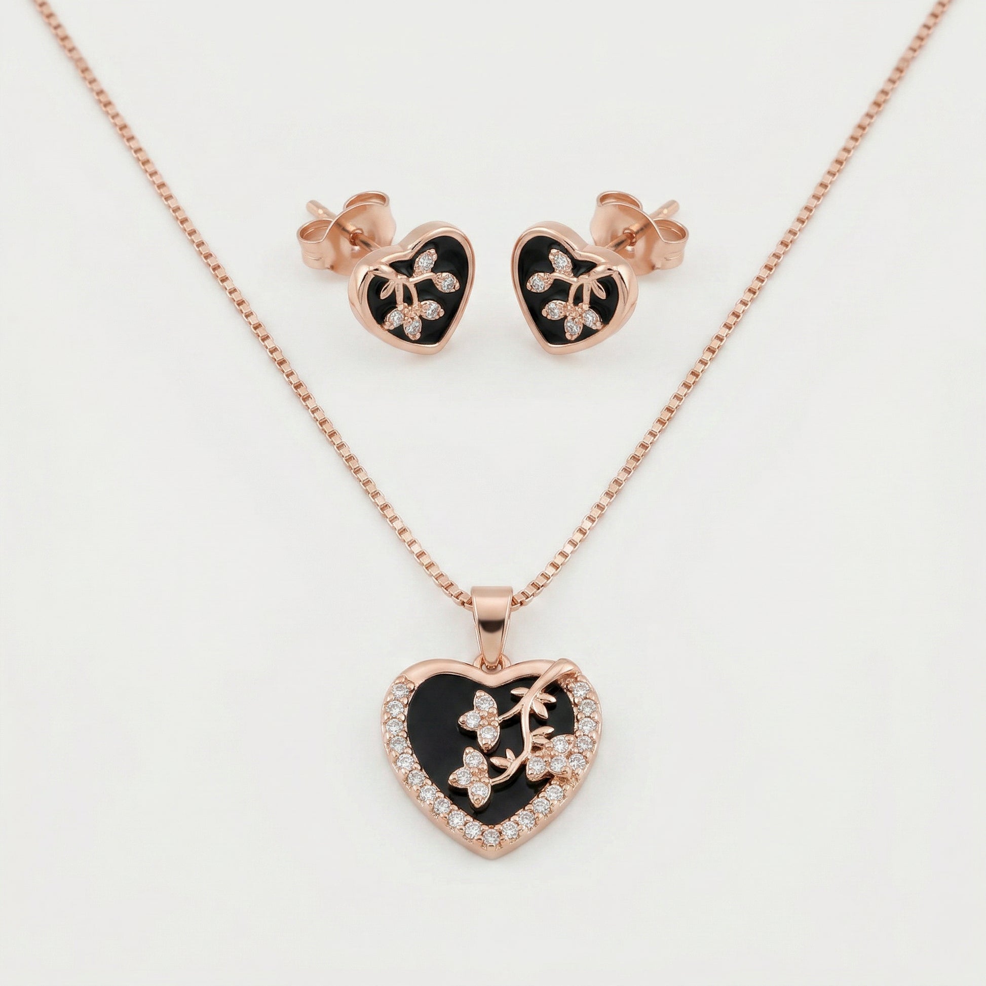 chain pendent with earrings 