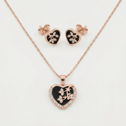 chain pendent with earrings 