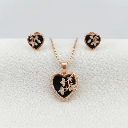 chain pendent with earring