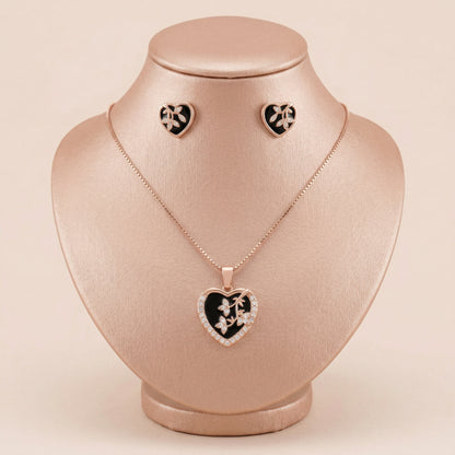 chain pendent with earrings 