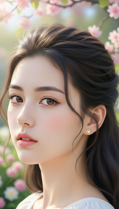 Contour Heart Studs 3