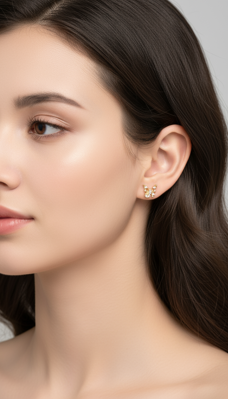 Openwork butterfly Rose Gold 3