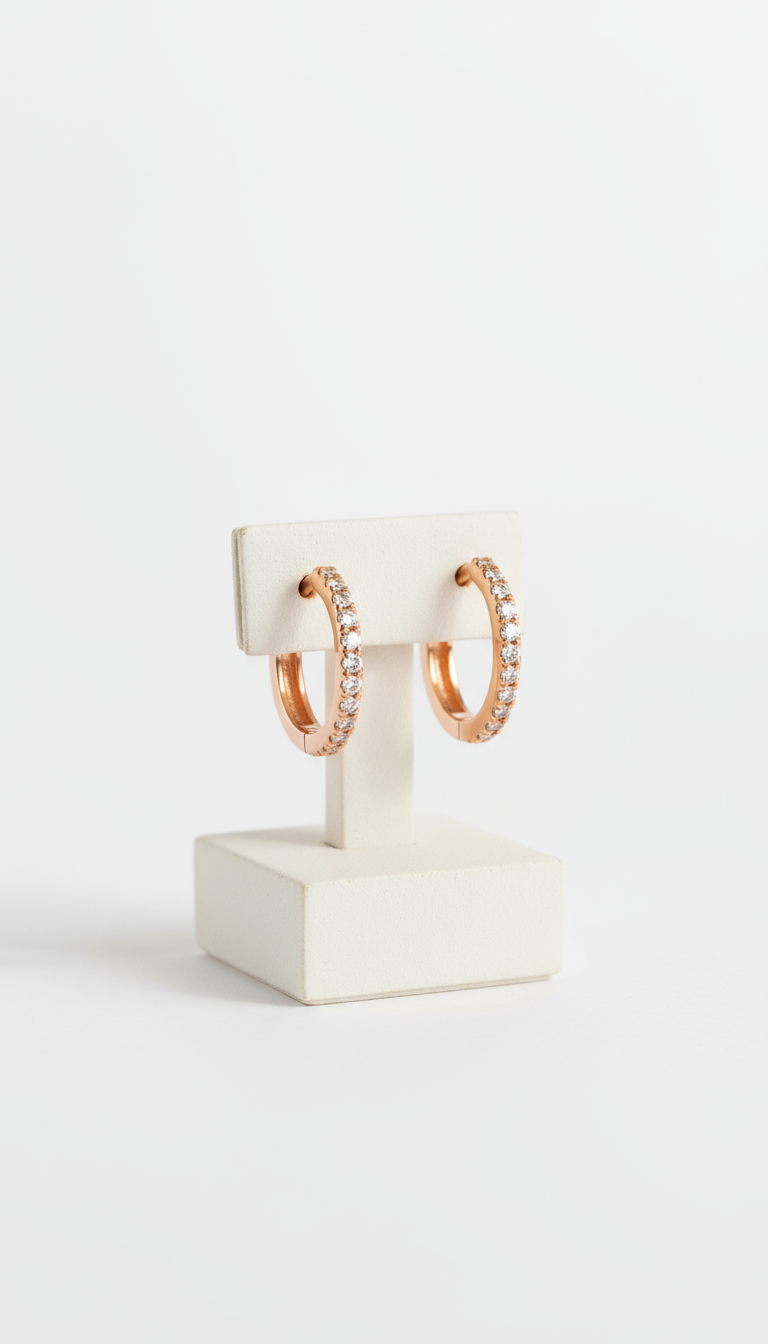 Small Stone Hoops 2