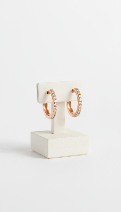 Small Stone Hoops 2